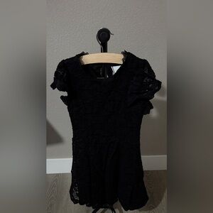 Rare Editions Black Lace Mini Dress